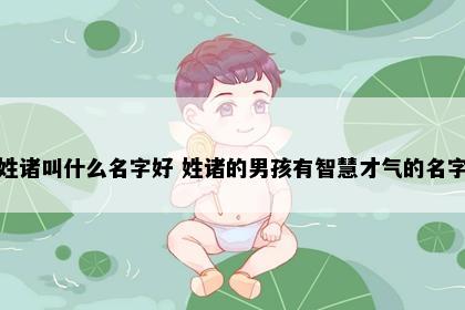 姓诸叫什么名字好 姓诸的男孩有智慧才气的名字